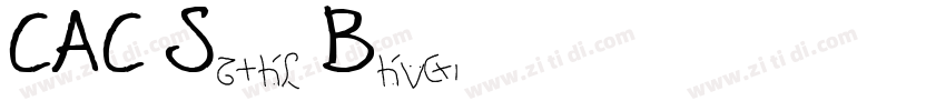 CAC Saxon Bold字体转换